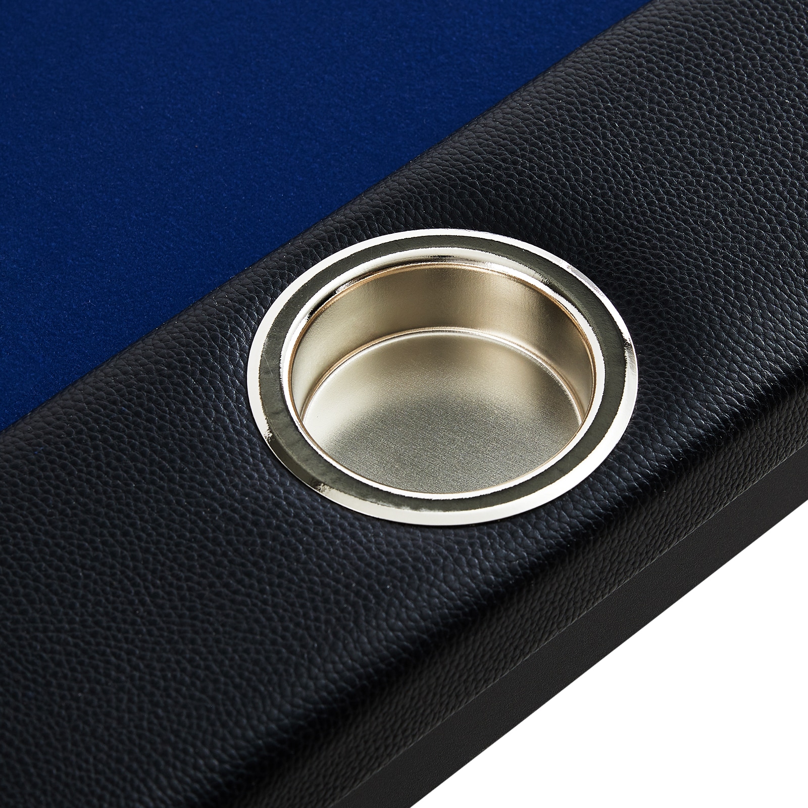 8 Player Poker Table With Padded Rails And Steel Cup Holders_voghion.com